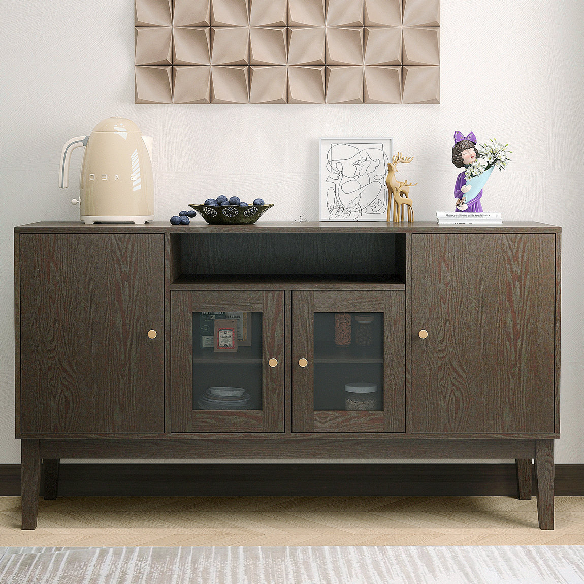 George Oliver Sideboard Buffet Console Table Media Cabinet With